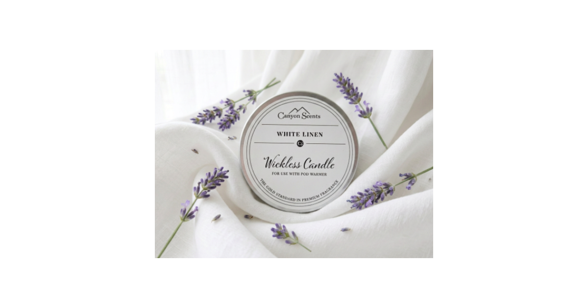 Wickless White Linen