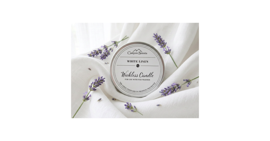 Wickless White Linen