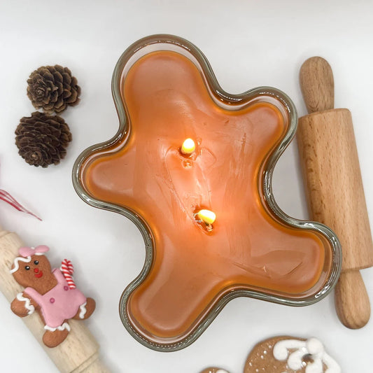 Old Fashion Gingerbread - Gingerbread Man Glass Canyon Scents Candles