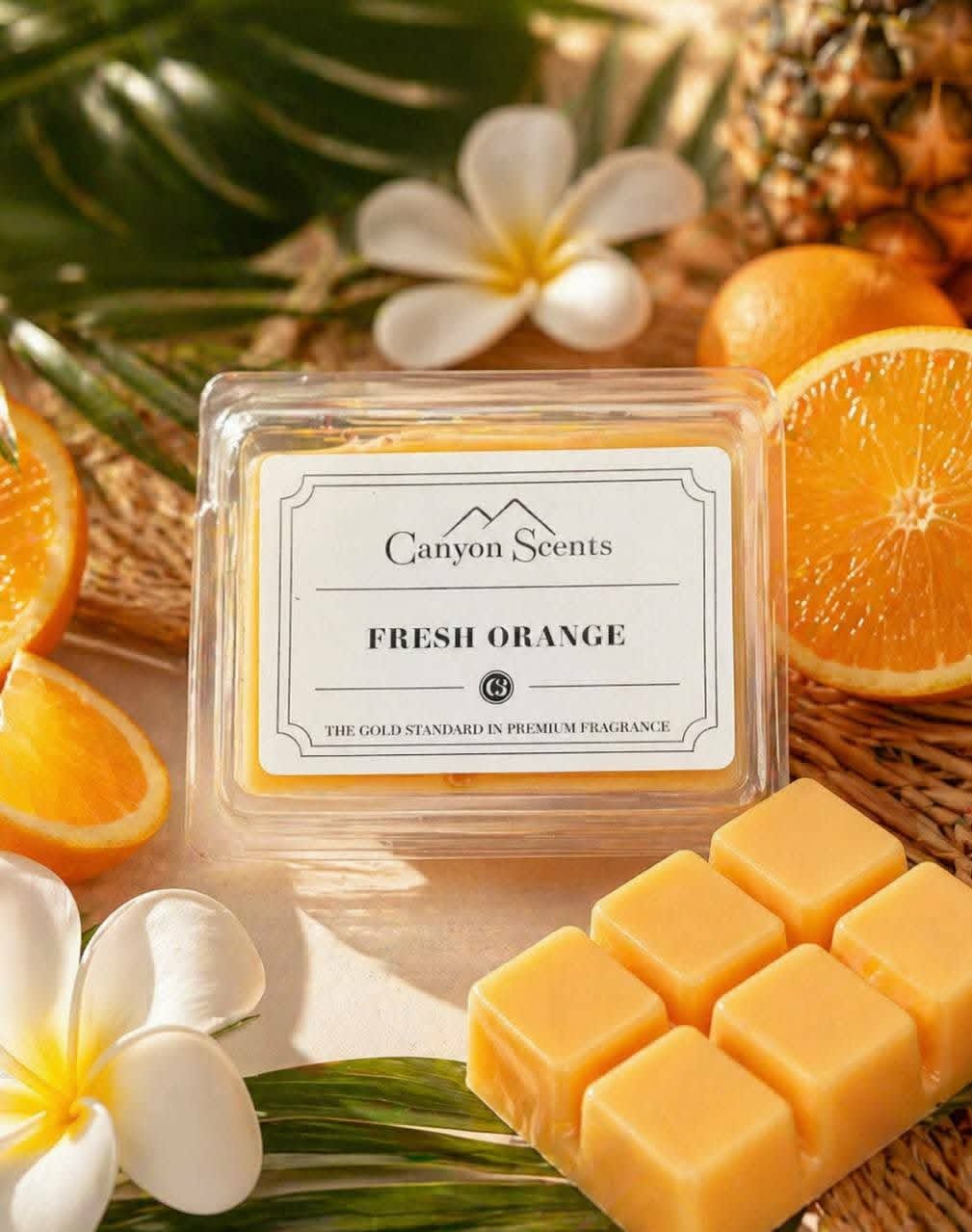 Fresh Orange Scent Cube Melts Canyon Scents Candles