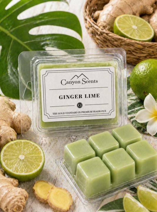 Ginger Lime Scent Cube Melts Canyon Scents Candles